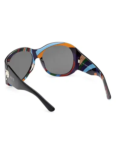 Pucci Women's 59MM Oval Sunglasses - Black | Thumbnail 5 Pucci Women's 59MM Oval Sunglasses - Black | Thumbnail 5