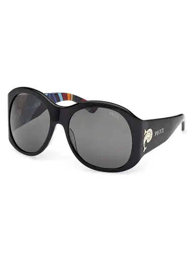 Pucci Women's 59MM Oval Sunglasses - Black | Thumbnail 1 Pucci Women's 59MM Oval Sunglasses - Black | Thumbnail 1