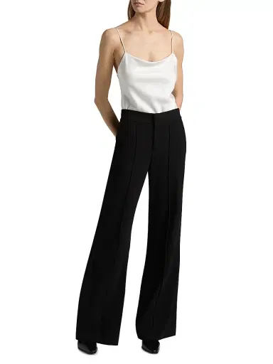 ALICE + OLIVIA Women's Dylan High-Waist Wide-Leg Pants - Black | Thumbnail 2 ALICE + OLIVIA Women's Dylan High-Waist Wide-Leg Pants - Black | Thumbnail 2