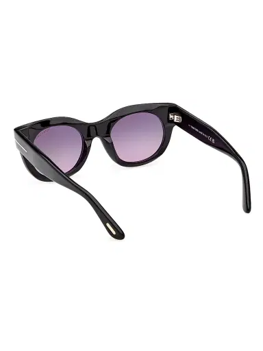 TOM FORD Women's Marine 50MM Round Sunglasses - Black Purple | Thumbnail 3 TOM FORD Women's Marine 50MM Round Sunglasses - Black Purple | Thumbnail 3