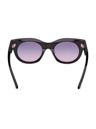 TOM FORD Women's Marine 50MM Round Sunglasses - Black Purple | Thumbnail 4 TOM FORD Women's Marine 50MM Round Sunglasses - Black Purple | Thumbnail 4