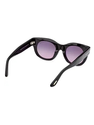 TOM FORD Women's Marine 50MM Round Sunglasses - Black Purple | Thumbnail 5 TOM FORD Women's Marine 50MM Round Sunglasses - Black Purple | Thumbnail 5