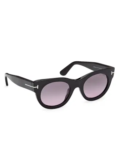 TOM FORD Women's Marine 50MM Round Sunglasses - Black Purple | Thumbnail 7 TOM FORD Women's Marine 50MM Round Sunglasses - Black Purple | Thumbnail 7