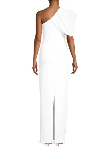 Black Halo Women's Egan One-Shoulder Gown - Whip Cream | Thumbnail 5 Black Halo Women's Egan One-Shoulder Gown - Whip Cream | Thumbnail 5
