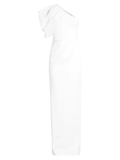 Black Halo Women's Egan One-Shoulder Gown - Whip Cream | Thumbnail 1 Black Halo Women's Egan One-Shoulder Gown - Whip Cream | Thumbnail 1