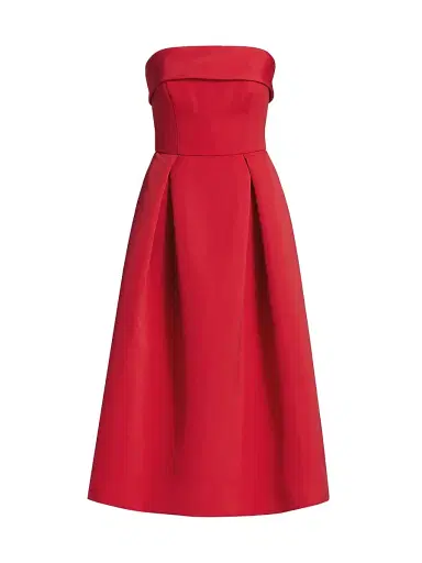Amsale Women's Faille Strapless Dress | Thumbnail 1 Amsale Women's Faille Strapless Dress | Thumbnail 1