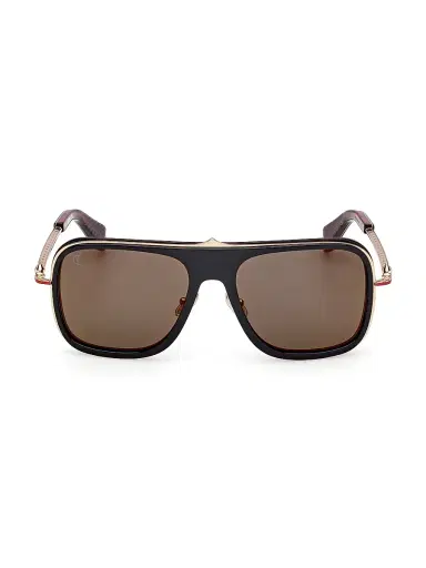 Christian Louboutin Men's Greggo 62MM Aviator Sunglasses - Black Red | Thumbnail 2 Christian Louboutin Men's Greggo 62MM Aviator Sunglasses - Black Red | Thumbnail 2