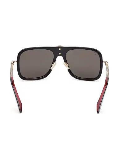 Christian Louboutin Men's Greggo 62MM Aviator Sunglasses - Black Red | Thumbnail 5 Christian Louboutin Men's Greggo 62MM Aviator Sunglasses - Black Red | Thumbnail 5