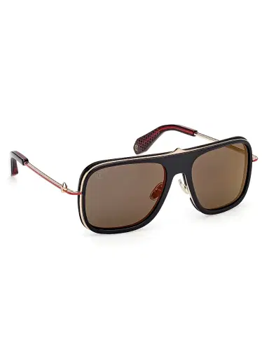 Christian Louboutin Men's Greggo 62MM Aviator Sunglasses - Black Red | Thumbnail 8 Christian Louboutin Men's Greggo 62MM Aviator Sunglasses - Black Red | Thumbnail 8