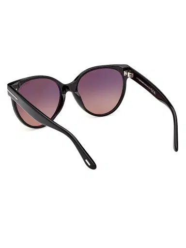 TOM FORD Women's Tallulah 56MM Round Sunglasses - Blackbrown | Thumbnail 4 TOM FORD Women's Tallulah 56MM Round Sunglasses - Blackbrown | Thumbnail 4