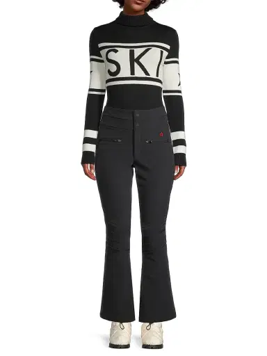 Perfect Moment Women's "Ski" Wool Turtleneck Sweater - Black - Size XL | Thumbnail 2 Perfect Moment Women's "Ski" Wool Turtleneck Sweater - Black - Size XL | Thumbnail 2