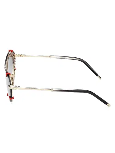 Christian Louboutin Women's Cat-Eye Sunglasses - Black Gold Black | Thumbnail 3 Christian Louboutin Women's Cat-Eye Sunglasses - Black Gold Black | Thumbnail 3