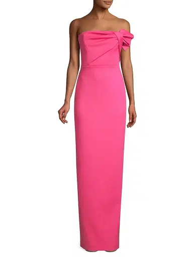 Black Halo Women's Divina Gown - Iconic Pink | Thumbnail 2 Black Halo Women's Divina Gown - Iconic Pink | Thumbnail 2