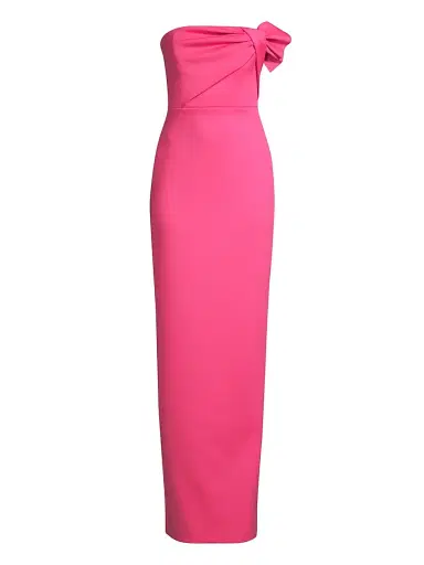 Black Halo Women's Divina Gown - Iconic Pink | Thumbnail 1 Black Halo Women's Divina Gown - Iconic Pink | Thumbnail 1