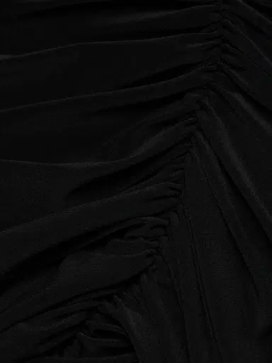 Norma Kamali Women's Diana Ruched One-Shoulder Gown - Black | Thumbnail 7 Norma Kamali Women's Diana Ruched One-Shoulder Gown - Black | Thumbnail 7