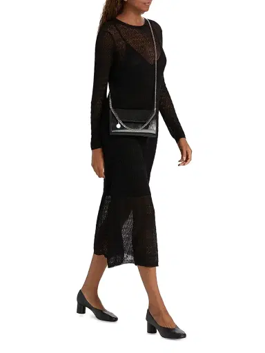 Proenza Schouler White Label Women's Miriam Sheer Crochet Maxi Dress - Black | Thumbnail 2 Proenza Schouler White Label Women's Miriam Sheer Crochet Maxi Dress - Black | Thumbnail 2