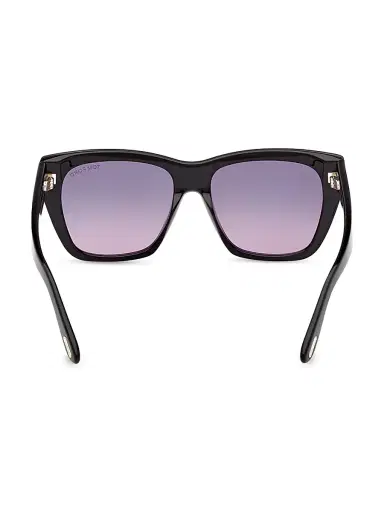 TOM FORD Women's Flynn 55MM Square Sunglasses - Black Purple | Thumbnail 5 TOM FORD Women's Flynn 55MM Square Sunglasses - Black Purple | Thumbnail 5
