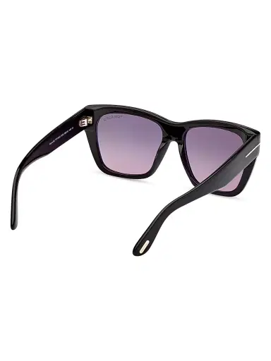 TOM FORD Women's Flynn 55MM Square Sunglasses - Black Purple | Thumbnail 6 TOM FORD Women's Flynn 55MM Square Sunglasses - Black Purple | Thumbnail 6