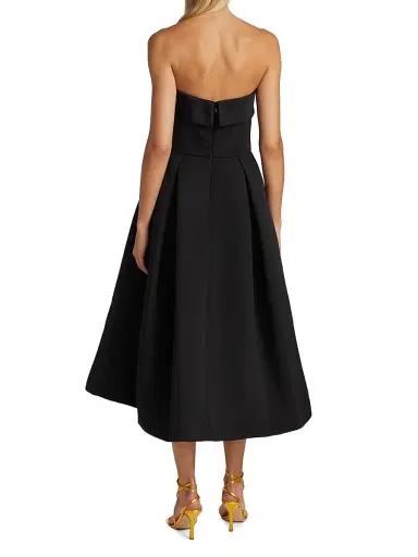 Amsale Women's Faille Strapless Dress - Black | Thumbnail 5 Amsale Women's Faille Strapless Dress - Black | Thumbnail 5