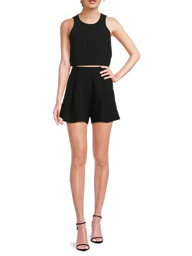 BLACK HALO Women's x Laurel Berman Sanibel Two-Piece Romper - Black | Thumbnail 2 BLACK HALO Women's x Laurel Berman Sanibel Two-Piece Romper - Black | Thumbnail 2