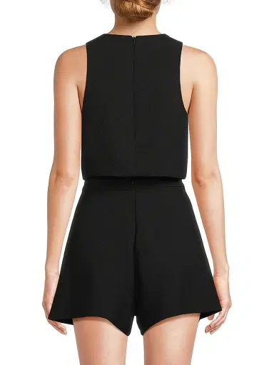 BLACK HALO Women's x Laurel Berman Sanibel Two-Piece Romper - Black | Thumbnail 5 BLACK HALO Women's x Laurel Berman Sanibel Two-Piece Romper - Black | Thumbnail 5