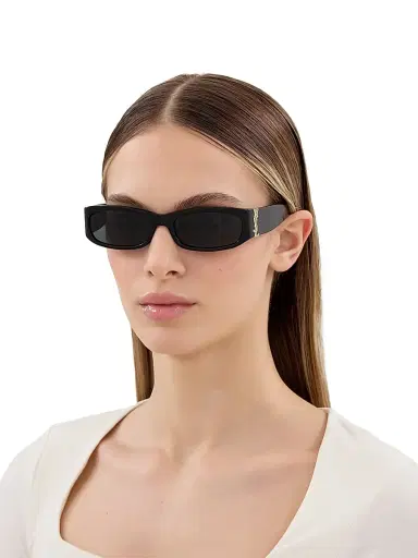 Saint Laurent Women's 55MM Rectangular Sunglasses - Black | Thumbnail 2 Saint Laurent Women's 55MM Rectangular Sunglasses - Black | Thumbnail 2