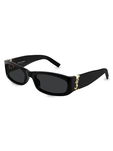 Saint Laurent Women's 55MM Rectangular Sunglasses - Black | Thumbnail 1 Saint Laurent Women's 55MM Rectangular Sunglasses - Black | Thumbnail 1