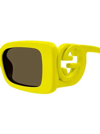 Gucci Women's Chaise Longue 54MM Rectangular Sunglasses - Yellow Dark Grey | Thumbnail 5 Gucci Women's Chaise Longue 54MM Rectangular Sunglasses - Yellow Dark Grey | Thumbnail 5