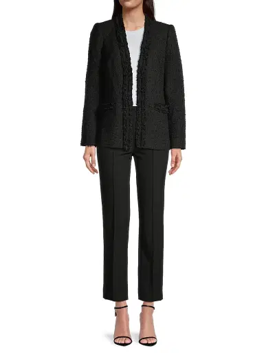 Kobi Halperin Women's Briley Twill Cropped Pants - Black | Thumbnail 2 Kobi Halperin Women's Briley Twill Cropped Pants - Black | Thumbnail 2