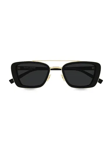 Saint Laurent Women's 50MM Rectangular Sunglasses - Black | Thumbnail 2 Saint Laurent Women's 50MM Rectangular Sunglasses - Black | Thumbnail 2