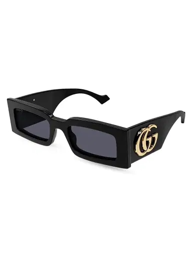 Gucci Women's Generation 53MM Rectangular Sunglasses - Black | Thumbnail 1 Gucci Women's Generation 53MM Rectangular Sunglasses - Black | Thumbnail 1