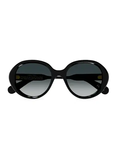 Chloé Women's Gayia 53MM Acetate Round Sunglasses - Black Grey Gradient | Thumbnail 1 Chloé Women's Gayia 53MM Acetate Round Sunglasses - Black Grey Gradient | Thumbnail 1