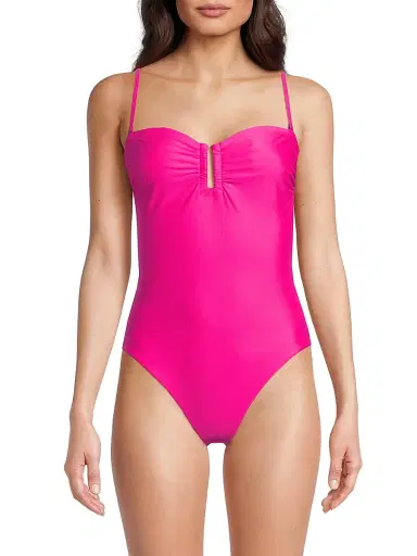 Kobi Halperin Women's Becca Strapless One-Piece Swimsuit - Fuschia | Thumbnail 3 Kobi Halperin Women's Becca Strapless One-Piece Swimsuit - Fuschia | Thumbnail 3