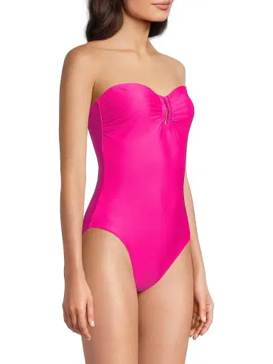 Kobi Halperin Women's Becca Strapless One-Piece Swimsuit - Fuschia | Thumbnail 4 Kobi Halperin Women's Becca Strapless One-Piece Swimsuit - Fuschia | Thumbnail 4