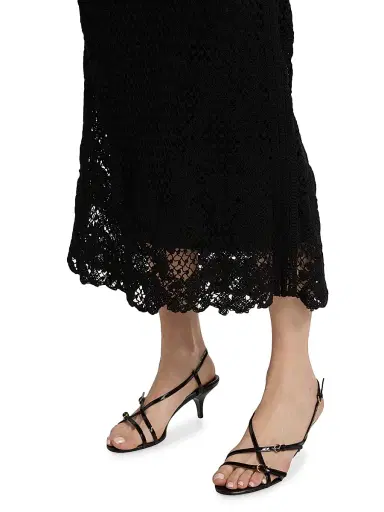 Kobi Halperin Women's Lainey Crochet Midi-Skirt - Black | Thumbnail 6 Kobi Halperin Women's Lainey Crochet Midi-Skirt - Black | Thumbnail 6