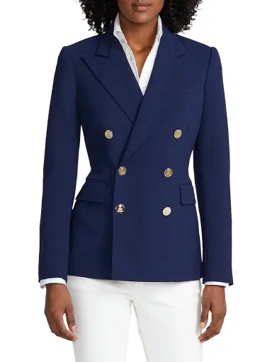Ralph Lauren Collection Women's Iconic Style Camden Double-Breasted Blazer - Navy - Size 16 | Thumbnail 3 Ralph Lauren Collection Women's Iconic Style Camden Double-Breasted Blazer - Navy - Size 16 | Thumbnail 3