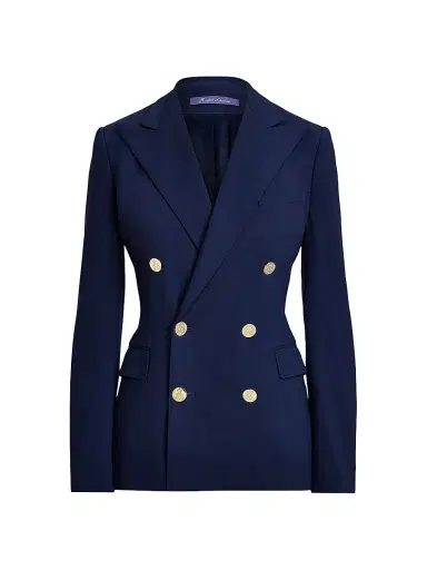 Ralph Lauren Collection Women's Iconic Style Camden Double-Breasted Blazer - Navy - Size 16 | Thumbnail 1 Ralph Lauren Collection Women's Iconic Style Camden Double-Breasted Blazer - Navy - Size 16 | Thumbnail 1
