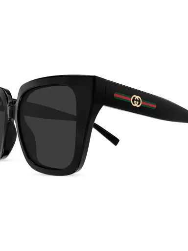 Gucci Women's Lines 54MM Butterfly Sunglasses - Black | Thumbnail 3 Gucci Women's Lines 54MM Butterfly Sunglasses - Black | Thumbnail 3