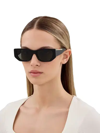 Gucci Women's Subtle Web 53MM Geometric Sunglasses - Black | Thumbnail 2 Gucci Women's Subtle Web 53MM Geometric Sunglasses - Black | Thumbnail 2