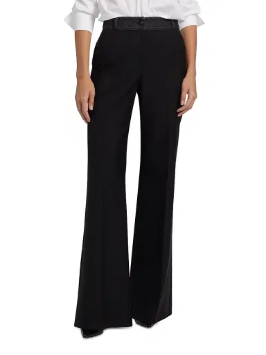 Kobi Halperin Women's Poe Denim & Twill Wide-Leg Pants - Black | Thumbnail 3 Kobi Halperin Women's Poe Denim & Twill Wide-Leg Pants - Black | Thumbnail 3