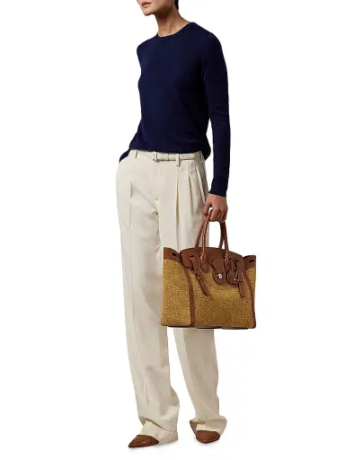 Ralph Lauren Collection Women's Cashmere Crewneck Sweater | Thumbnail 2 Ralph Lauren Collection Women's Cashmere Crewneck Sweater | Thumbnail 2