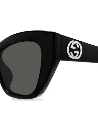 Gucci Women's GG Muse 55MM Cat-Eye Sunglasses - Black Silver Black | Thumbnail 3 Gucci Women's GG Muse 55MM Cat-Eye Sunglasses - Black Silver Black | Thumbnail 3