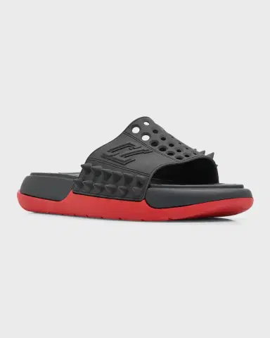 Christian Louboutin Men's Take It Easy Rubber Slide Sandals | Thumbnail 2 Christian Louboutin Men's Take It Easy Rubber Slide Sandals | Thumbnail 2