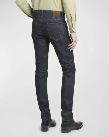 Tom Ford Men's Dark Wash Stretch Slim Fit Jeans | Thumbnail 6 Tom Ford Men's Dark Wash Stretch Slim Fit Jeans | Thumbnail 6