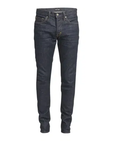 Tom Ford Men's Dark Wash Stretch Slim Fit Jeans | Thumbnail 1 Tom Ford Men's Dark Wash Stretch Slim Fit Jeans | Thumbnail 1