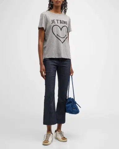 Cinq à Sept Smiling Heart Graphic T-Shirt | Thumbnail 2 Cinq à Sept Smiling Heart Graphic T-Shirt | Thumbnail 2