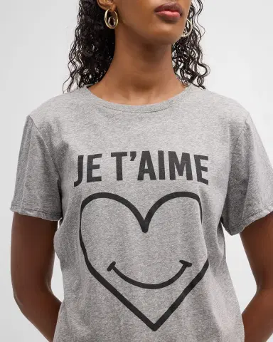Cinq à Sept Smiling Heart Graphic T-Shirt | Thumbnail 5 Cinq à Sept Smiling Heart Graphic T-Shirt | Thumbnail 5