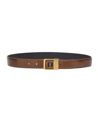 Saint Laurent YSL Python Leather Belt | Thumbnail 1 Saint Laurent YSL Python Leather Belt | Thumbnail 1