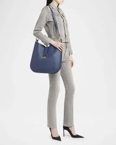 Tom Ford Tara Large Hobo Crossbody in Grained Leather | Thumbnail 5 Tom Ford Tara Large Hobo Crossbody in Grained Leather | Thumbnail 5