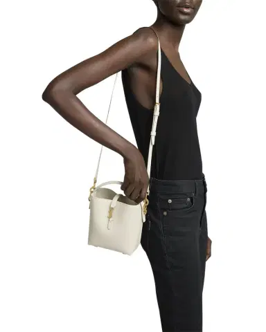 Saint Laurent Le 37 Mini YSL Bucket Bag in Smooth Leather | Thumbnail 1 Saint Laurent Le 37 Mini YSL Bucket Bag in Smooth Leather | Thumbnail 1